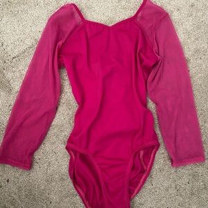 Pink corset leotard